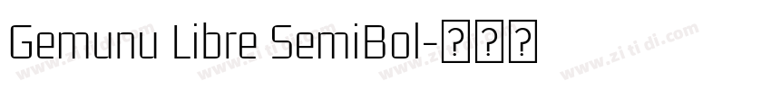 Gemunu Libre SemiBol字体转换